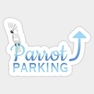 Parrot Parking - Umbrella Cockatoo Sticker